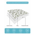 thumbnail image 5 of Sage Green Spring Floral Queen Size Down Alternative Comforter, Lightweight Comforter Quilt Bedding Set with Pillow Shams Summer Botanical Elegant All Seasons Bed Comforter Duvet Insert 90"x96", 5 of 7