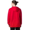 thumbnail image 3 of Hanes Ultimate Men's Full-Zip Heavyweight Fleece Hoodie Deep Red L, 3 of 4
