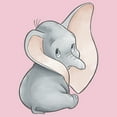 thumbnail image 2 of Girl's Dumbo Looking Back Elephant Portrait Pose  Graphic Tee Light Pink Medium, 2 of 4