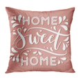 thumbnail image 1 of BOSDECO Calligraphic Home Sweet Lettering Modern Crafted Drawing Drawn Family Graphic Pillow Case Pillow Cover 18x18 inch, 1 of 1