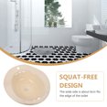 thumbnail image 4 of Minkissy Sitz Bath Postpartum Care Wash Basin 1Pcs Round Beige PP for Elderly Use, 4 of 5