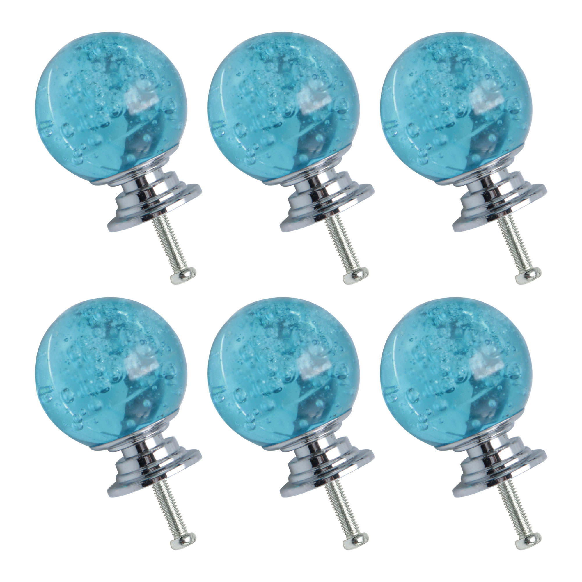 30mm Dia Crystal Knobs Wardrobe Door Knobs Pull Handle for Home Office