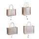 thumbnail image 3 of Ounissouiy Capacidad grande de las bolsas de asas del yute para los bolsos del regalo del totalizador de los bolsos de compras de comestibles Almacenamiento y organización del hogar Tamaño (12*23*16), 3 of 6
