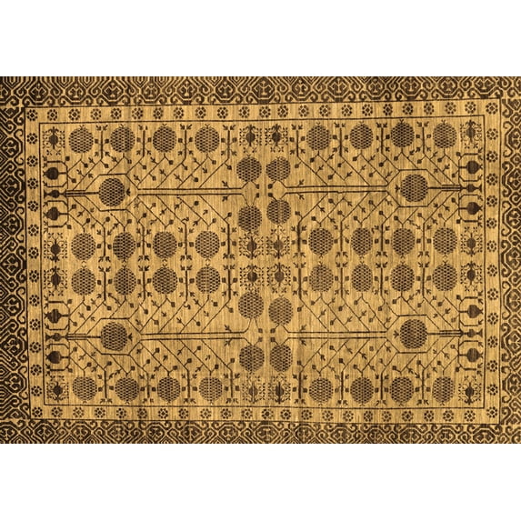Ahgly Company Indoor Rectangle Southwestern Brown Country Area Rugs, 8' x 12'