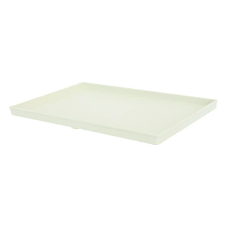 

Serving Tray Decoration Container Portable Reusable Plate Storage White Large