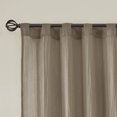 thumbnail image 5 of Madison Park Harper 2-Piece Solid Crushed Curtain Panel Pair in Taupe, 42"x84", 5 of 6