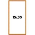 thumbnail image 2 of 15x30 Honey Brown Real Wood Picture Frame Width 0.75 inches | Interior Frame Depth 0.5 inches |, 2 of 8