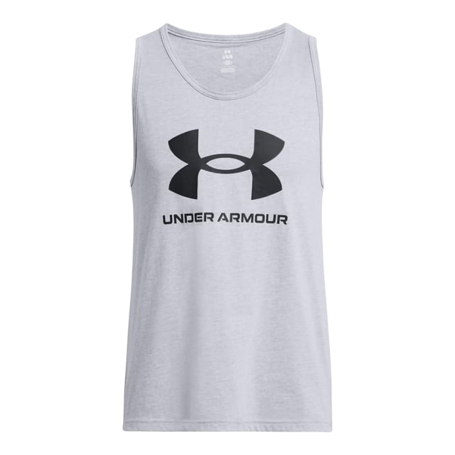 Camiseta sin mangas Under Armour Sportstyle Logo para hombre Steel S