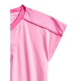 thumbnail image 7 of Barbie Girls Active V-Neck Graphic Jersey with Short Sleeves, Sizes 4-12, 7 of 7