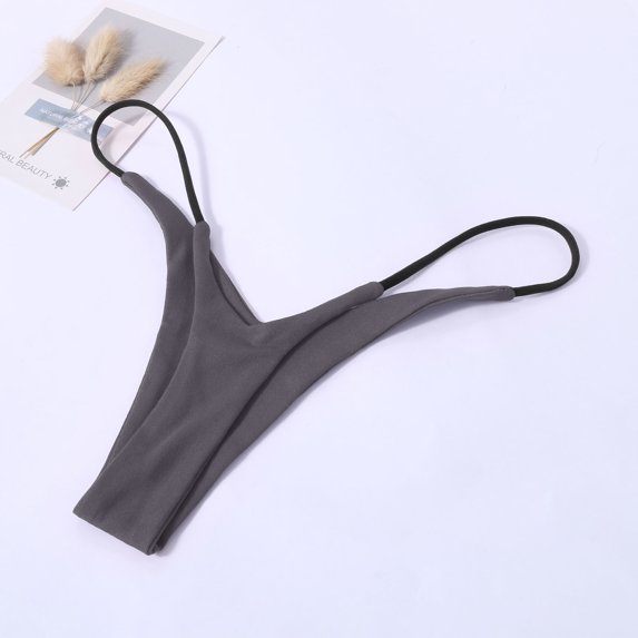 Azrian Women's Sexy G-string Pants Low Double Layer Bikini Women's Underwear 35-70 Kg Sexy Underwear Soft Stretch Underwear