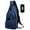 03#Dark Blue, variant on Djiypn Crossbody Sling Bag Men Women, Small PU Leather Casual Shoulder Backpack, Chest Daypack Satchel for Outdoor Hiking Travel, Coffee