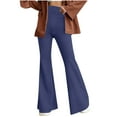 thumbnail image 1 of Plebaso Pantalon Évasé Taille Haute pour Femmes Legging Décontracté Extensible Bootcut Yoga, 1 of 6