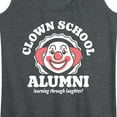 thumbnail image 3 of Instant Message - Clown School Alum - Women's Racerback Tank Top, 3 of 6