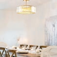 thumbnail image 7 of 15 Inch Semi-Flush Mounted Chandelier with Crystal Shade, 7 of 7