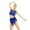 Blue, variant on TiaoBug Women Lyrical Dance Costumes Asymmetric Ballet Leotard Dress Cut Out Gymnastics Dancewear Wine_Red X-Small