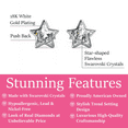 thumbnail image 2 of Cate & Chloe Lealani 18k White Gold Plated Dainty Stud Earrings for Women with Swarovski Crystals, 2 of 7