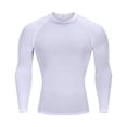 thumbnail image 1 of T-Shirt de Sport à Manches Longues pour Hommes, Entraînement Physique, Course, Thermique, Compression Musculaire pour Activités Sportives, 1 of 4