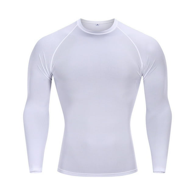 T-Shirt de Sport à Manches Longues pour Hommes, Entraînement Physique, Course, Thermique, Compression Musculaire pour Activités Sportives