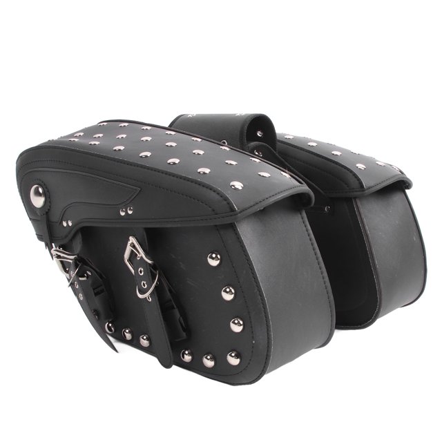 2 alforjas para motocicleta, ligeras, versátiles, de aspecto elegante, para equipaje lateral de motocicleta