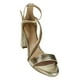 thumbnail image 1 of SANDALIA DE VESTIR LEON MUJER ORO TEXTIL 827 LEON  827p, 1 of 3