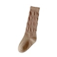 thumbnail image 2 of Toddler Girl Socks with Ruffles Ribbed Knee High Sock Solid Color Soft Cotton Breathable School Uniform Socks*1pc, 2 of 6