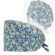 thumbnail image 5 of Gorro Bouffant con botones, estampado, cubierta para la cabeza, gorro esmerilado para SPA, banda para el sudor, turbante elástico, sombreros para estilo B Macarena Sombreros abultados, 5 of 8