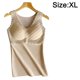 thumbnail image 2 of Chaleco de ropa interior térmica para mujer Camisola sin mangas cálida Chaleco de encaje equipado con sujetador para mujer - Albaricoque, 2 of 5