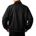 thumbnail image 4 of Men's Bomber Jacket Windbreak Jackets Rain Jacket Casual Loose Fit Zip-up Lightweight Golf Jacket with Side Pockets, 4 of 7