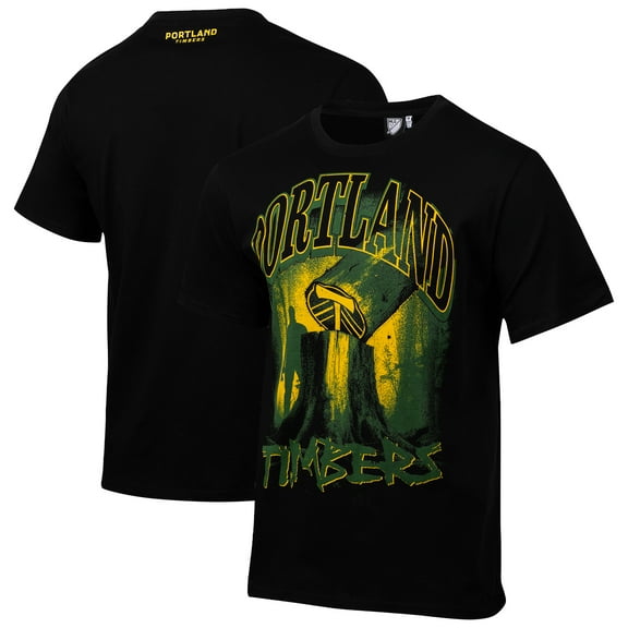 Men's Sport Design Sweden Black Portland Timbers Vintage '90s Relaxed T-Shirt