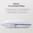 thumbnail image 4 of Nectar Tri-Comfort Cooling Pillow - Adjustable Support & Firmness - Cooling Cover - Pressure Relief - Helps Reduce Neck Pain - Premium Memory Foam & Microfiber Down Alternative, 4 of 8