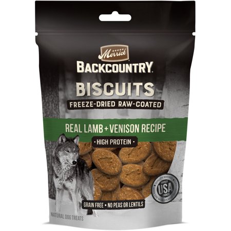 Merrick Lamb & Venison Flavor Biscuit Crunchy Treats for Dogs  10 oz.