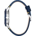 thumbnail image 2 of Citizen Eco-Drive - Reloj Disney Donald Duck para hombre, acero inoxidable IP azul sobre correa de piel azul, fecha de día de 3 manos, luminoso, 44 mm Citizen AW0075-06W, 2 of 5