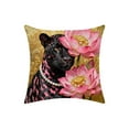 thumbnail image 2 of Housse de Coussin à Imprimé Léopard 45x45 cm - Étui Décoratif en Nylon Spandex Doux pour Canapé, Lit, Bureau et Usage Extérieur, 2 of 6