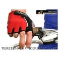 thumbnail image 3 of Tierecel Unisex Half Finger Gel Padded Road Mountain Bike Cycling Gloves (XX-Large, Red), 3 of 3