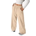 thumbnail image 7 of Hudaneo Teen Boys Baggy Straight Leg Sweatpants Open Bottom Drawstring Waist Pockets, 5-16 Years, 7 of 7