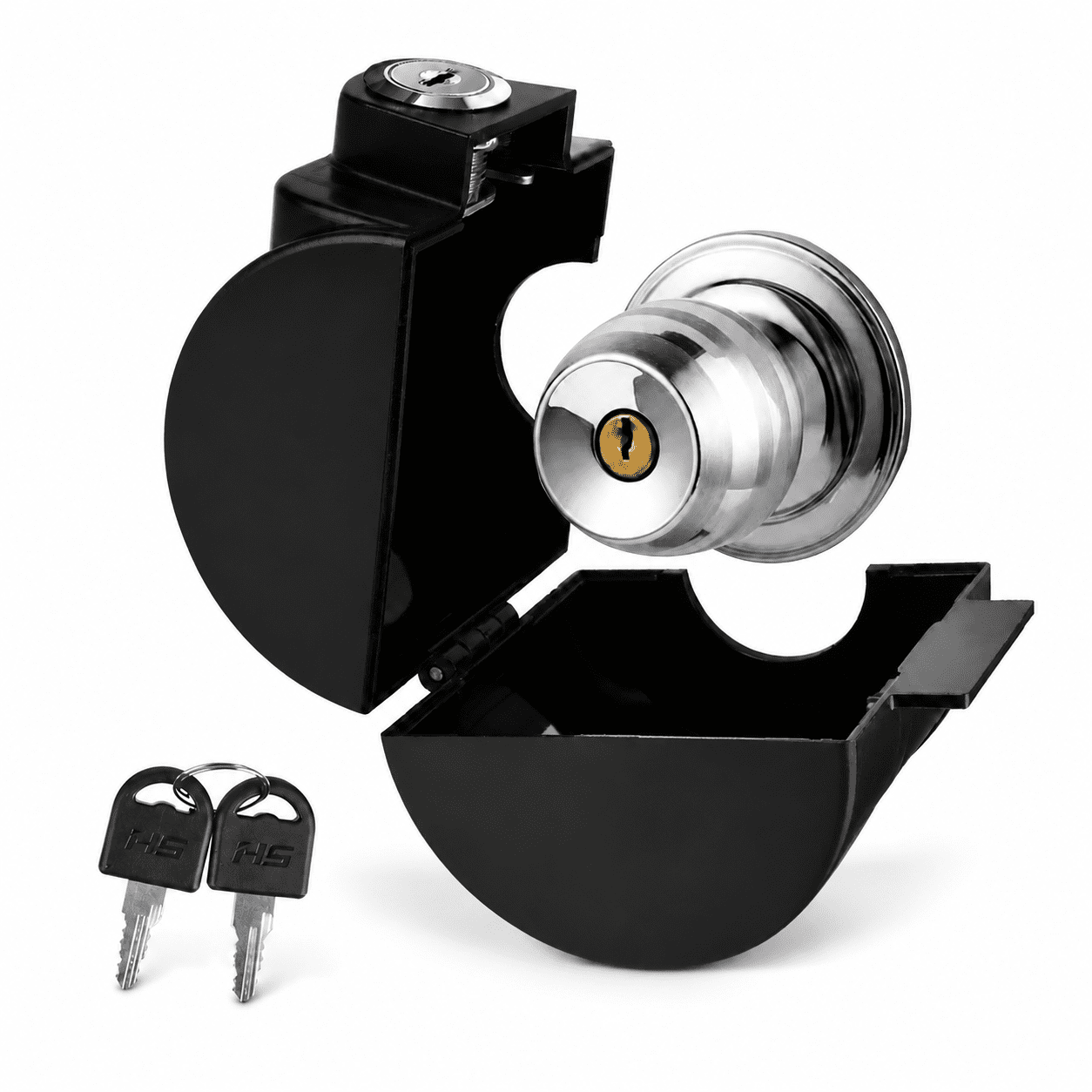 Door Knob Safety Cover, Child & Elderly Protection Lock, Round Handle, ABS, 1 Pack