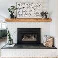 thumbnail image 3 of Luxe Surface 82 inch Floating Shelves Burn Color Wood Fireplace Mantel, 3 of 6
