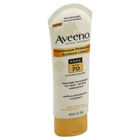 Johnson & Johnson Aveeno Active Naturals Sunblock Lotion, 3 oz
