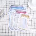thumbnail image 1 of Storage Bag,10pcs/ Set Multipurpose Portable Transparent Bottle Pattern Sealing Package Bags Reclosable Airtight Bags For Travel Camping And Kids Snacks, 1 of 8