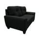 thumbnail image 4 of Love seat El Bazar Store Sidney Lino Negro 2 plazas, Modular, Moderno, Sala, Sofa, 4 of 5