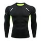 thumbnail image 5 of Sonducket Ropa interior térmica para hombre Deporte Medias elásticas de secado rápido Esquí Correr Ropa deportiva de compresión de manga 1609 verde,XXXL 2piezas, 5 of 6