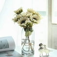 thumbnail image 4 of White Sunflowers Artificial Flowers 7 Faux Silk Sunflowers Bouquet Fake Real Touch Long Stems Floral for Wedding Party Centerpieces Home Decoration(Autumn White), 4 of 5
