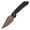 Black, variant on Tenable Fenrir Folding Pocket Knife,3.45" blackwashed 14C28N,Black Micarta Handle,T1034F6
