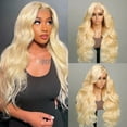 thumbnail image 5 of Barsme WigsGlueless #613 Blonde Colored Wig Body Wave Beginner Friendly Human Hair Wigs, 5 of 9