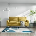 thumbnail image 6 of Pemberly Row Contemporary 70" Upholstered Velvet Sofa in Gold, 6 of 13