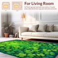 thumbnail image 2 of ODIKA 8'x10' Machine Washable Non-Slip Area Rug, Minimalist Bright Green Aesthetic High Traffic Rug, Green, 33078, 2 of 7