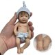 thumbnail image 3 of Mini muñeca de Silicona 15CM bebé niña con sonrisa cara juguete realista educativo renacido, 3 of 3