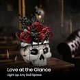 thumbnail image 4 of Gothic Skull Rose Bouquet Building Set - Halloween Decor with Skeleton Plant Pot, Compatible with Major Brick Brands, 4 of 5