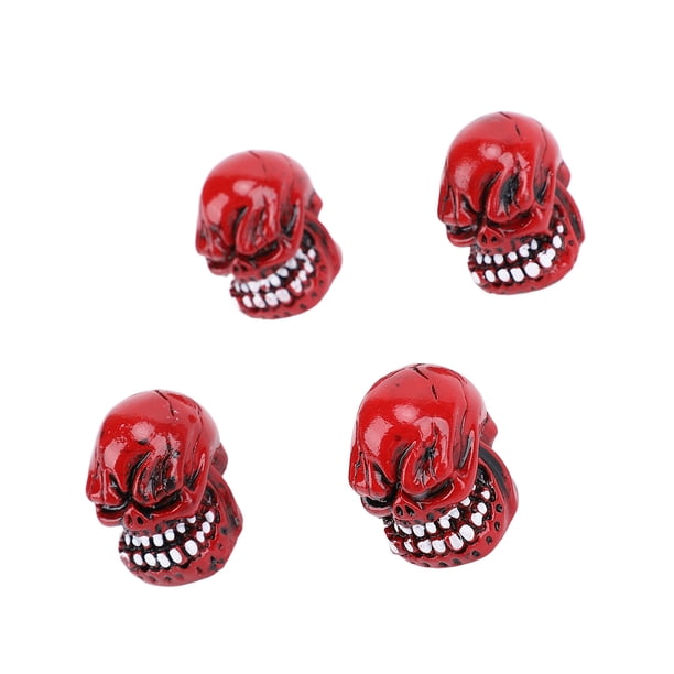 Tapas De Vástago De Válvula De Neumático, Cubierta De Válvula De Neumático De Calavera De Fácil Instalación Para Motocicleta Para Bicicleta Para Coche
