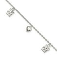 thumbnail image 6 of 925 Sterling Silver Heart and Love Charm Bracelet, 6 of 6